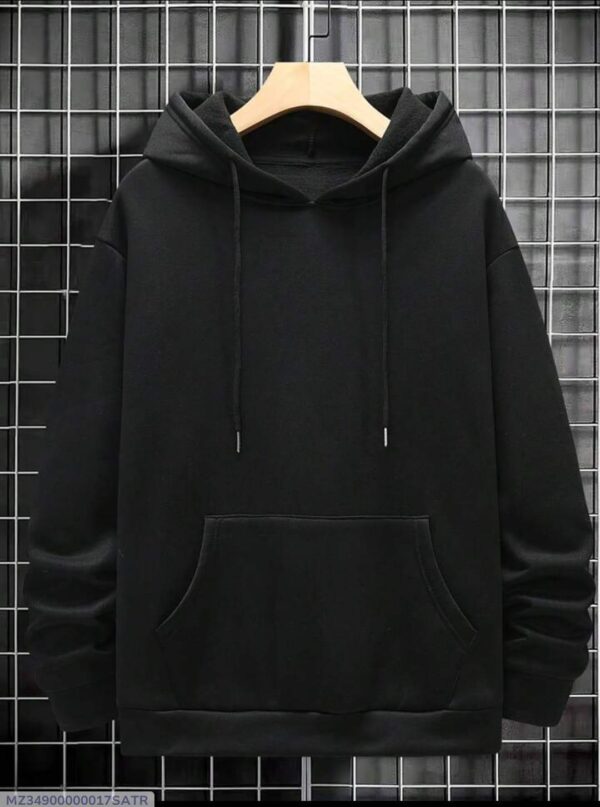 Fleece Plain Hoodie