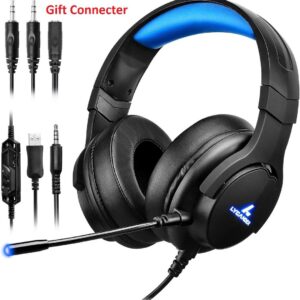 Lycander LGH-568 Over-Ear Gaming Headset with Mic & LED Lights