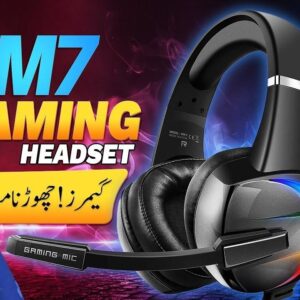 BEEXCELLENT GM-7 RGB Gaming Headset 7.1 Surround Sound | Noise Cancelling Mic | LED Lights