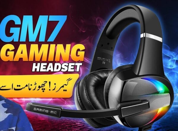 BEEXCELLENT GM-7 RGB Gaming Headset 7.1 Surround Sound | Noise Cancelling Mic | LED Lights